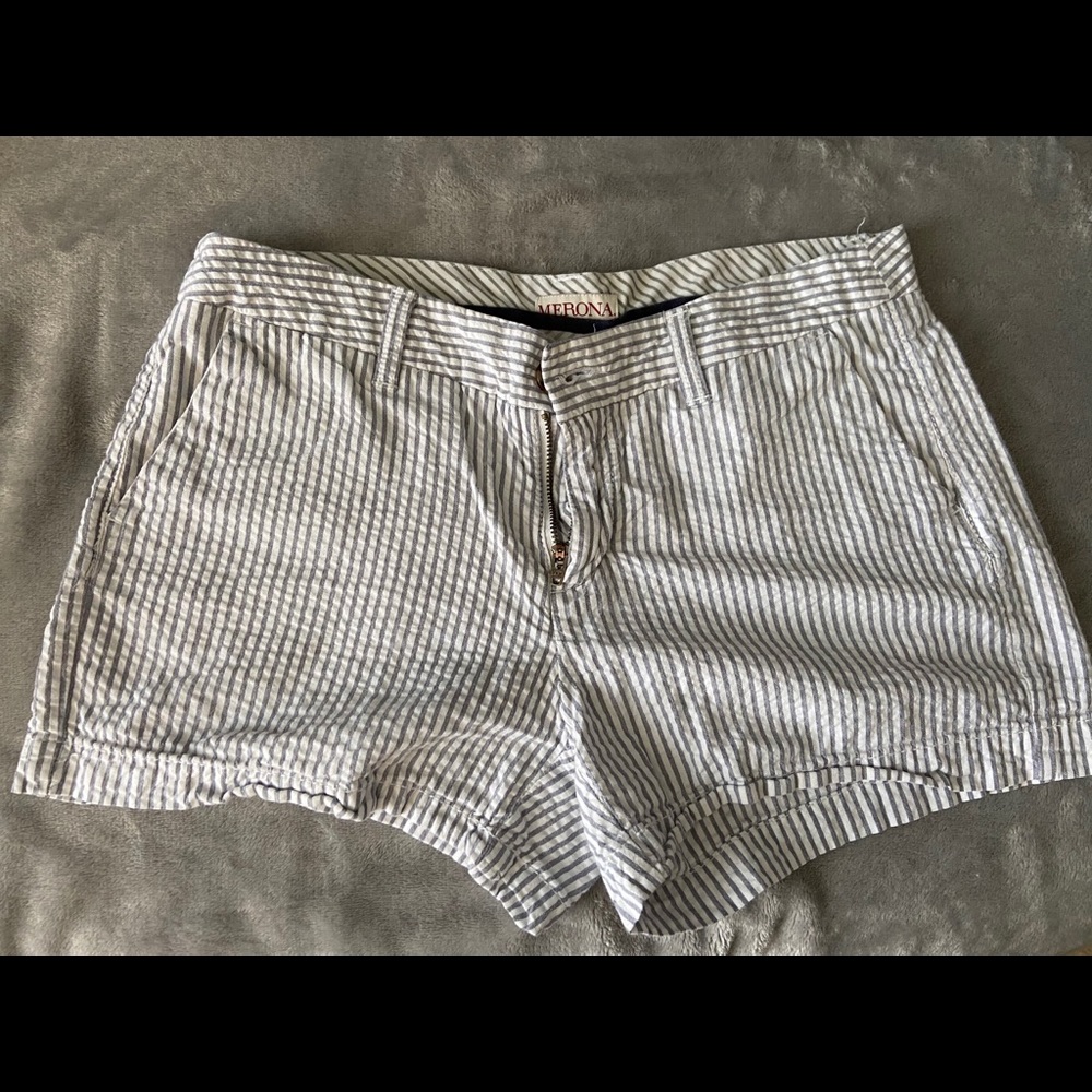 Merona striped beach shorts